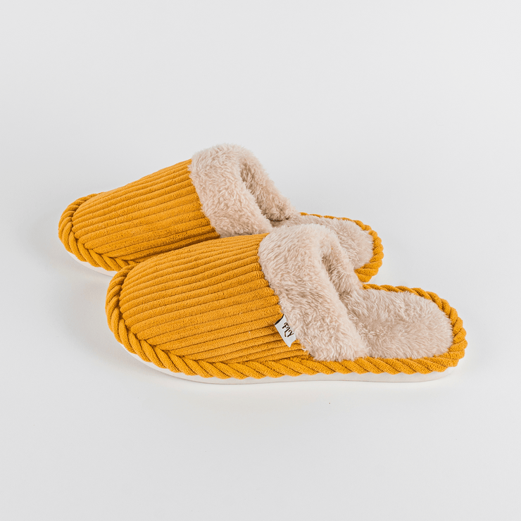 Fun and cozy Sweet Concha Slides with plush fur upper, inspired by pan dulce